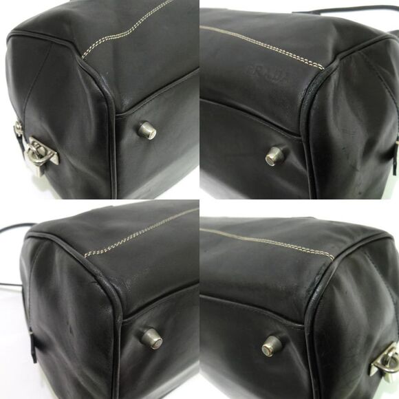 Prada 2 Way Bag Mini Boston Leather Black - Picture 7 of 9